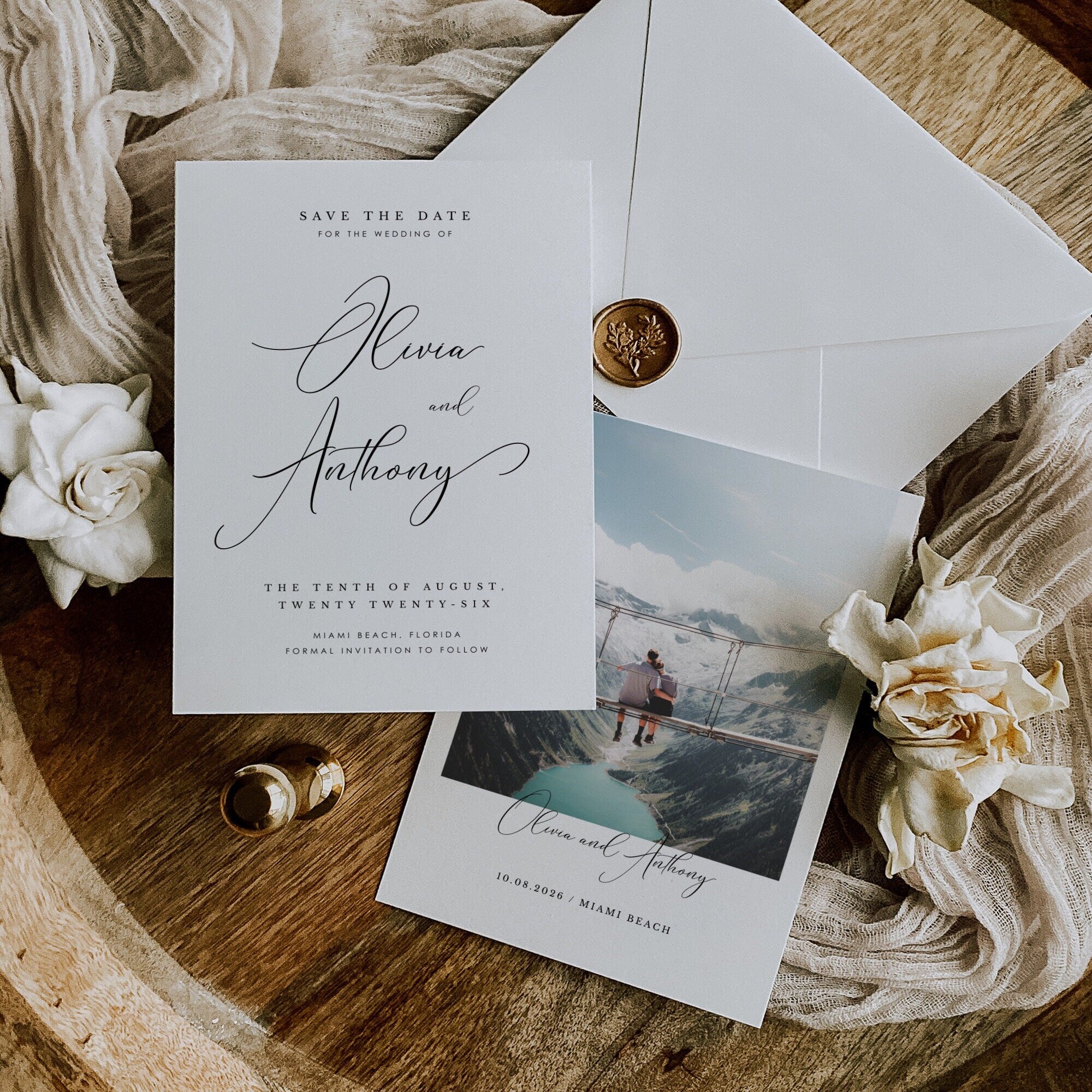 ELLA Printable Save the Date Cards Template