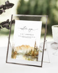 ARNA Fall Mountain Small Wedding Sign Template