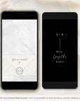 LAURA Animated Save the Date Video Template - Black