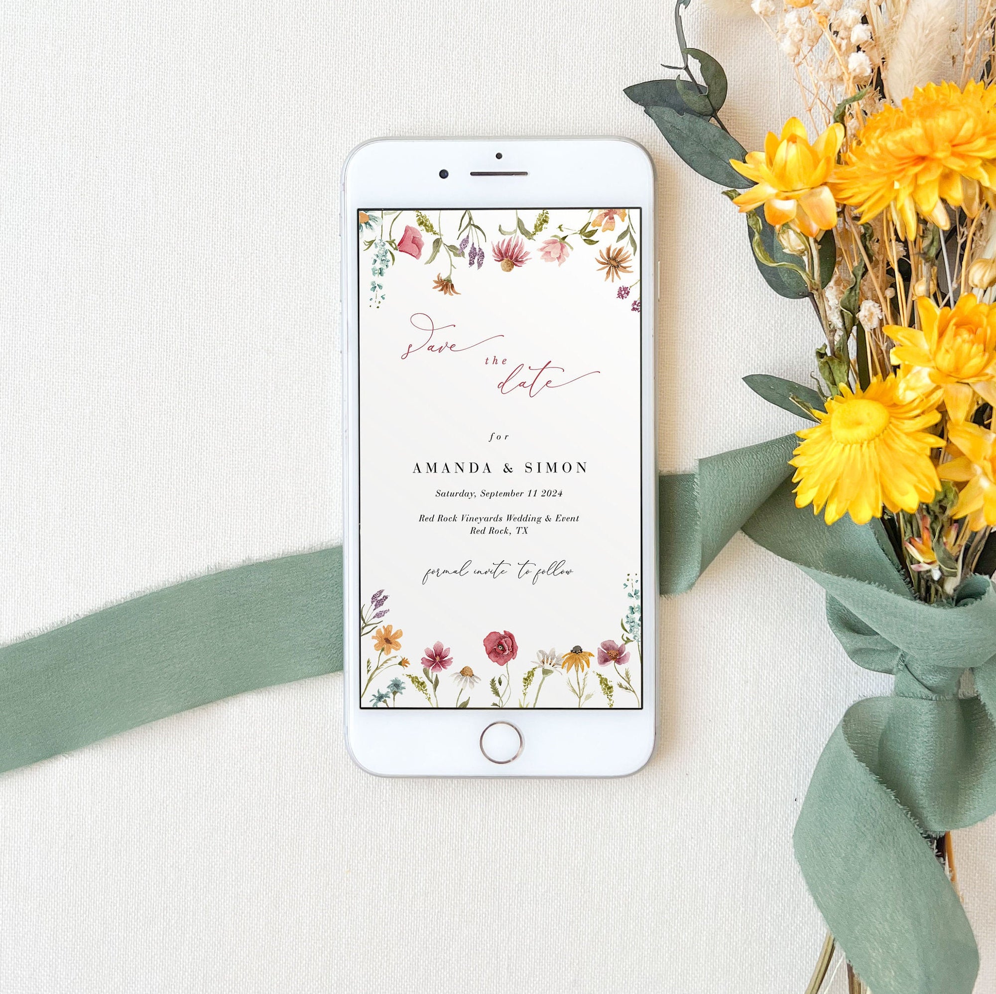 APRIL Spring Save the Date Digital