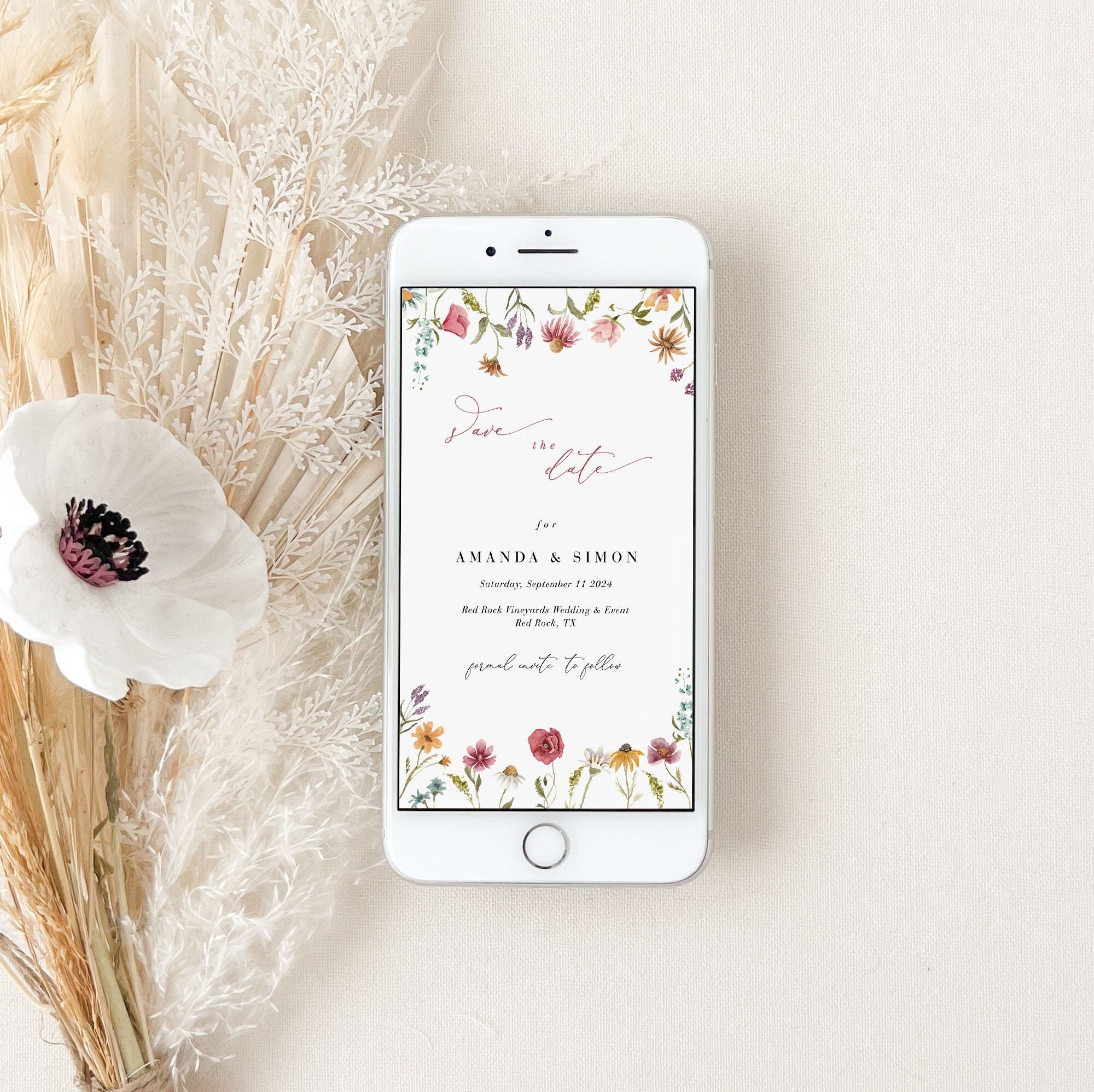 APRIL Spring Save the Date Digital