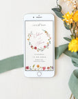 APRIL Digital save the Date Flowers