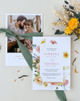 JUNE Printable Wedding Invitation Flower Design