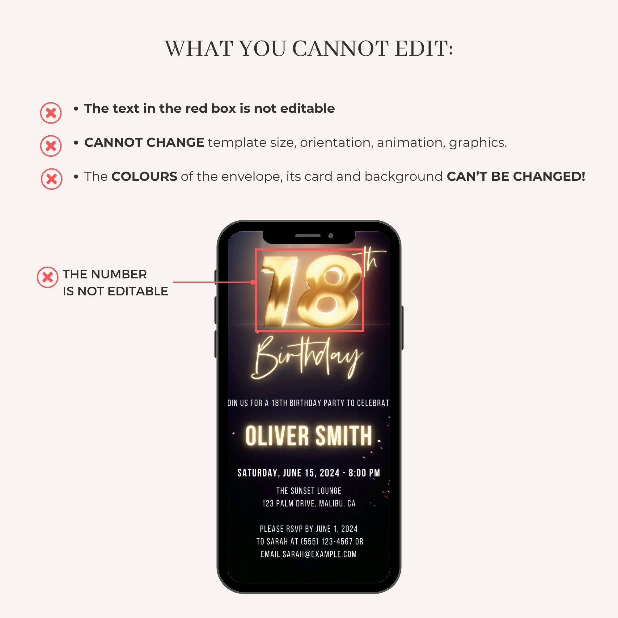 GLEAM Animated Birthday Invitation Video