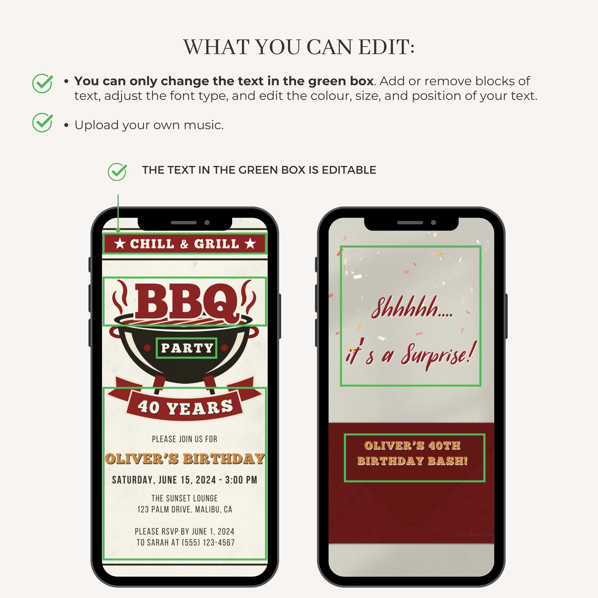 Bbq Birthday Invitation Video Template