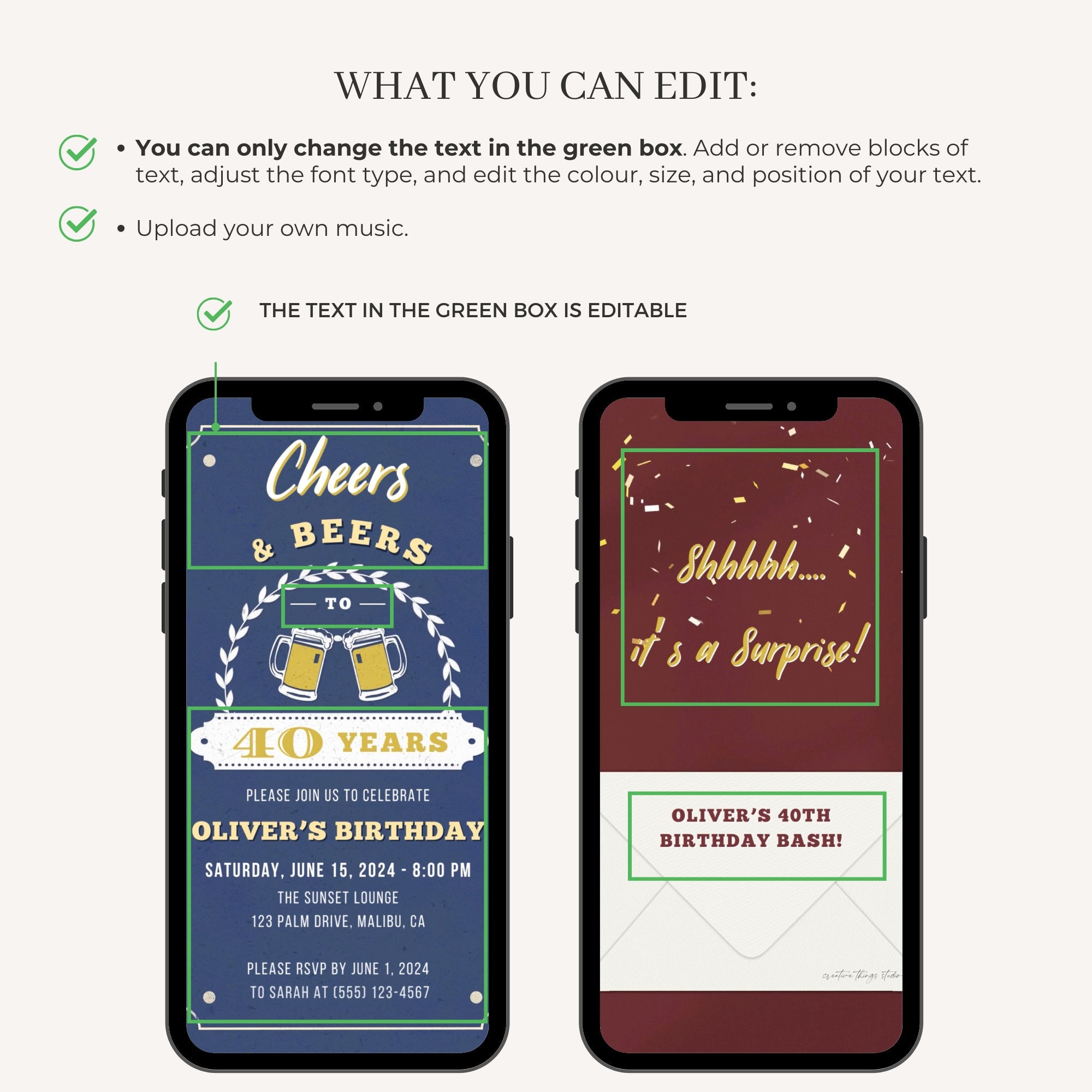 Cheers and Beers Invitation for Men