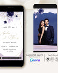 VIOLETTA Purple Save the Date Video Template