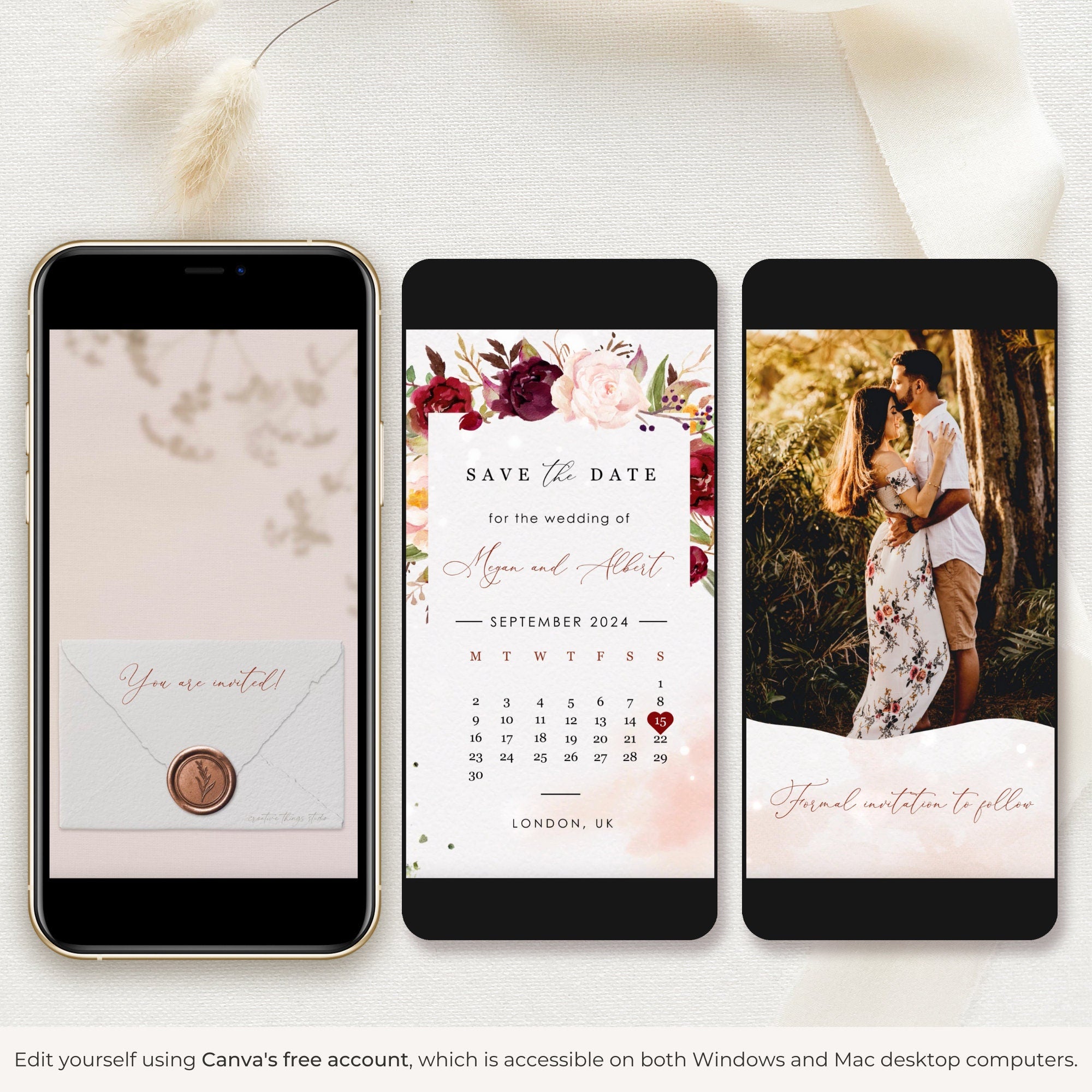 ROSITA Calendar Save the Date Video Template