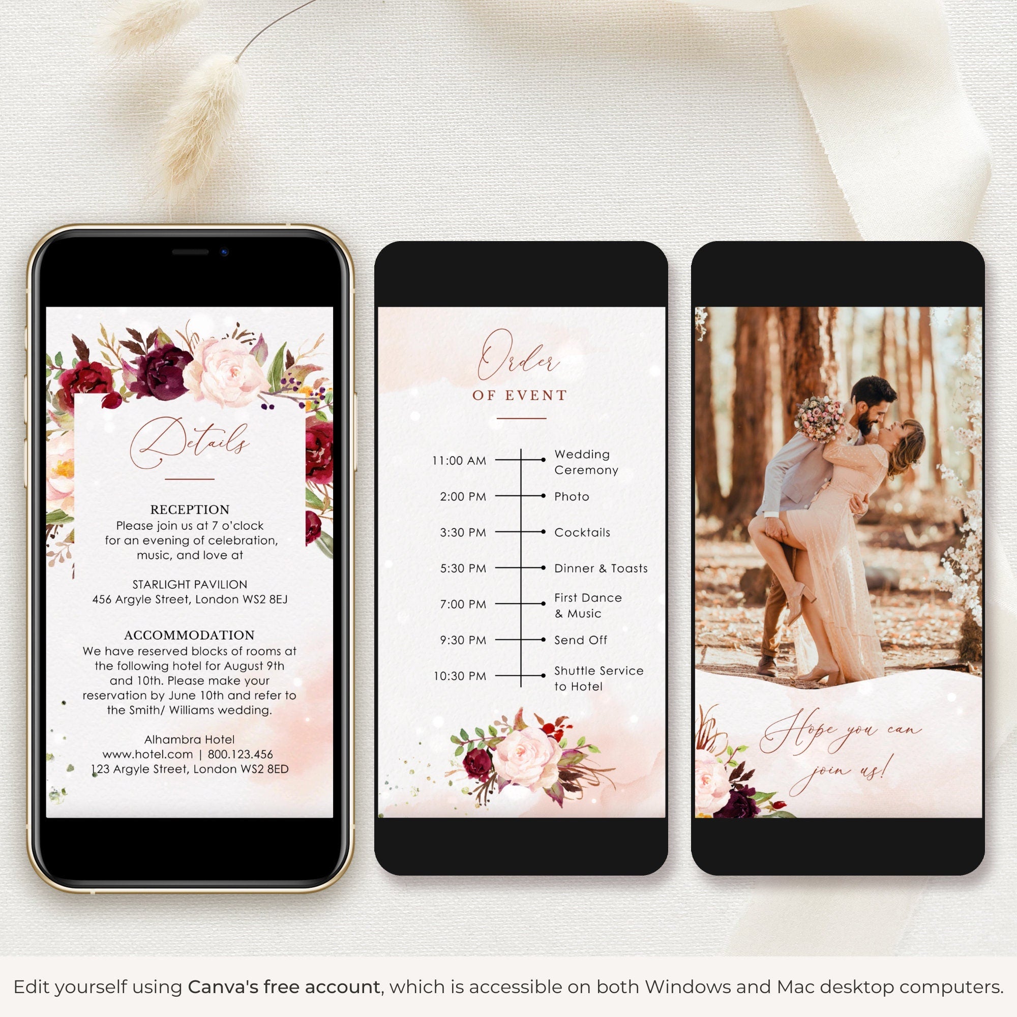 ROSITA Animated Wedding Invitation Video Template