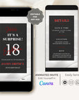 VIBE Birthday Invitation Video Silver