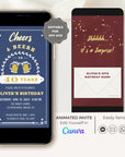 Cheers and Beers Invitation for Men
