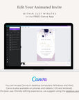 VIOLETTA Purple Save the Date Video Template