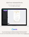 DORA Save the Date Video Template - Ivory & Gold