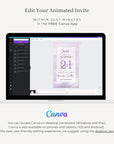 VIBE Birthday Invitation Video Purple
