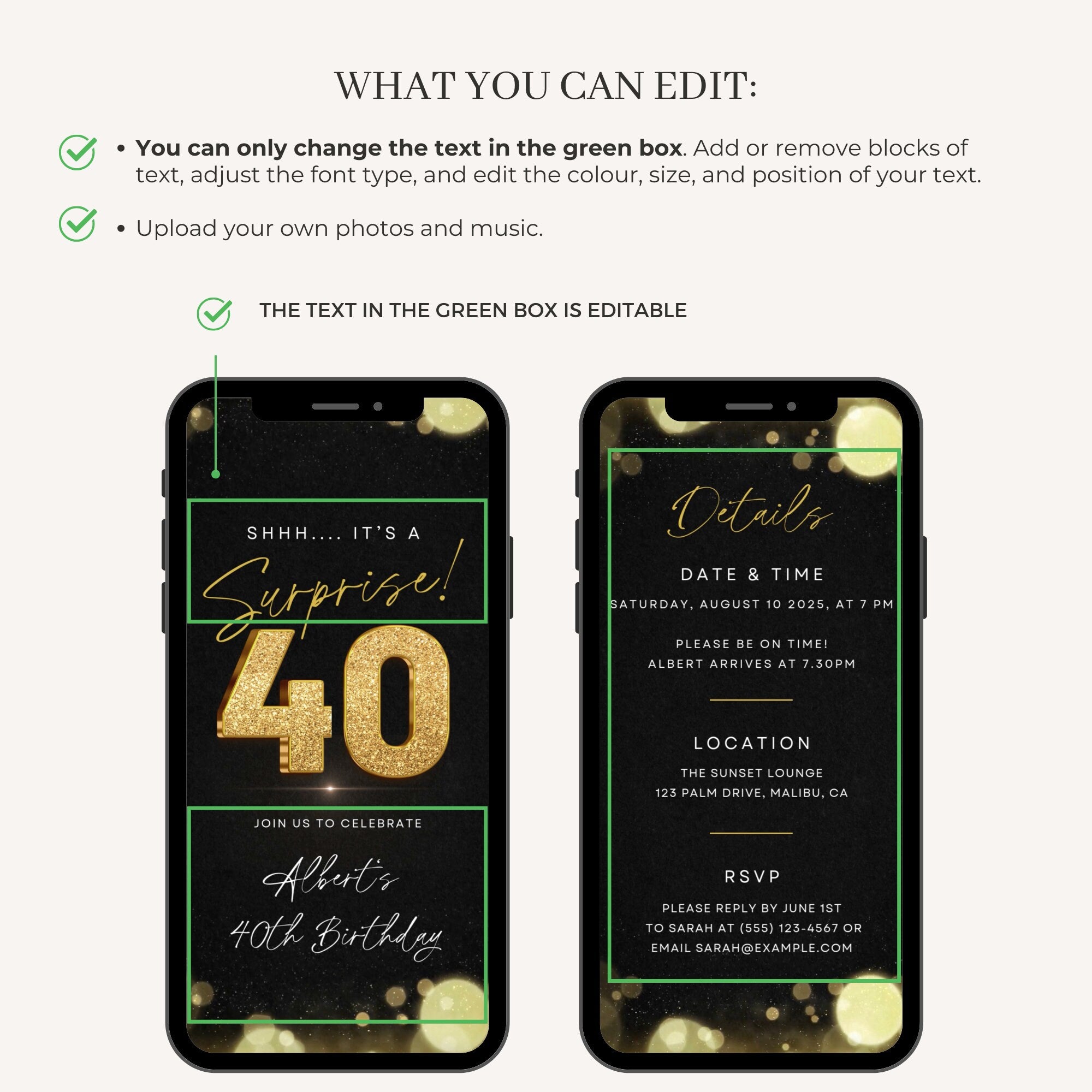 ZEST Birthday Invitation Video Template