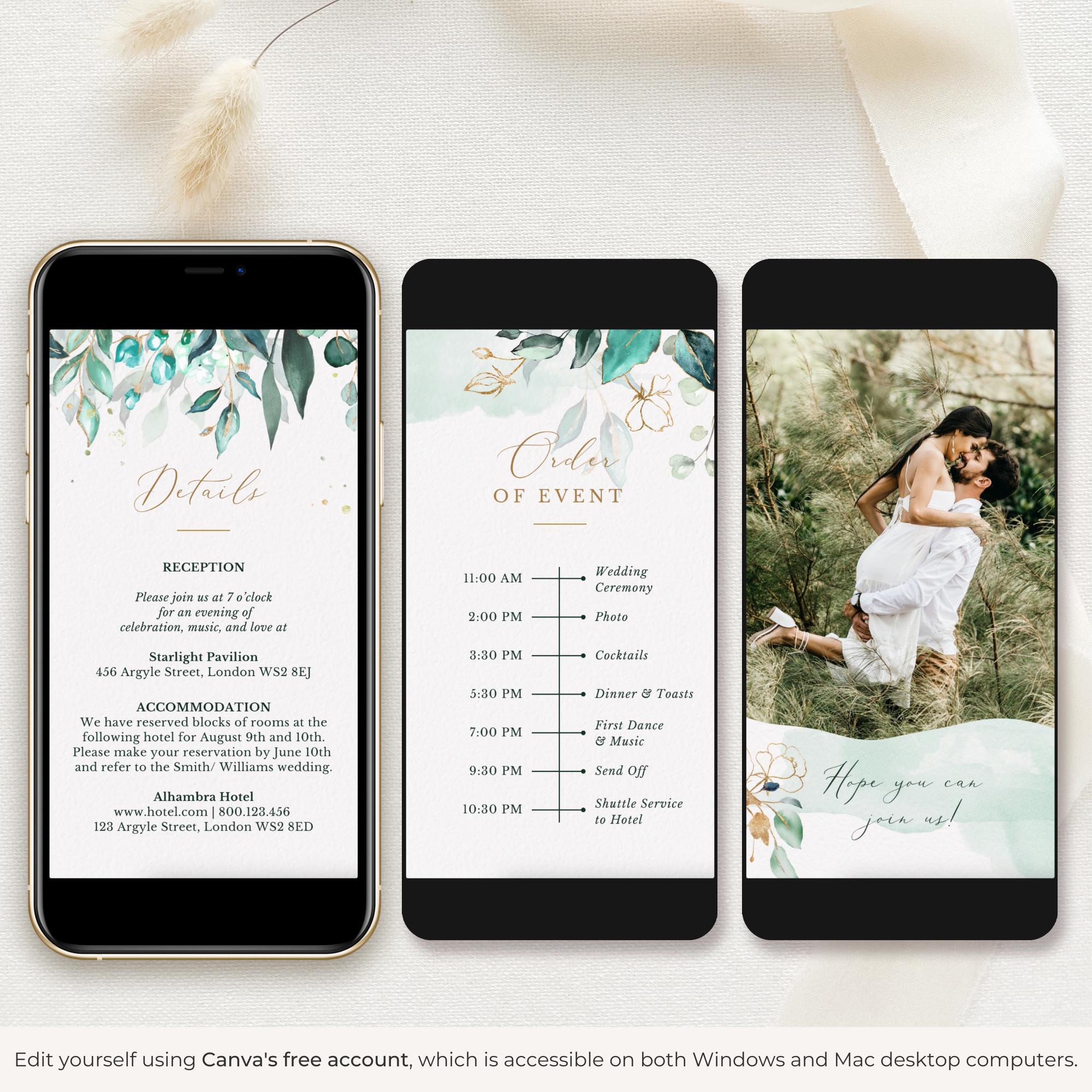 ESMERALDA Wedding Invitation Video Template