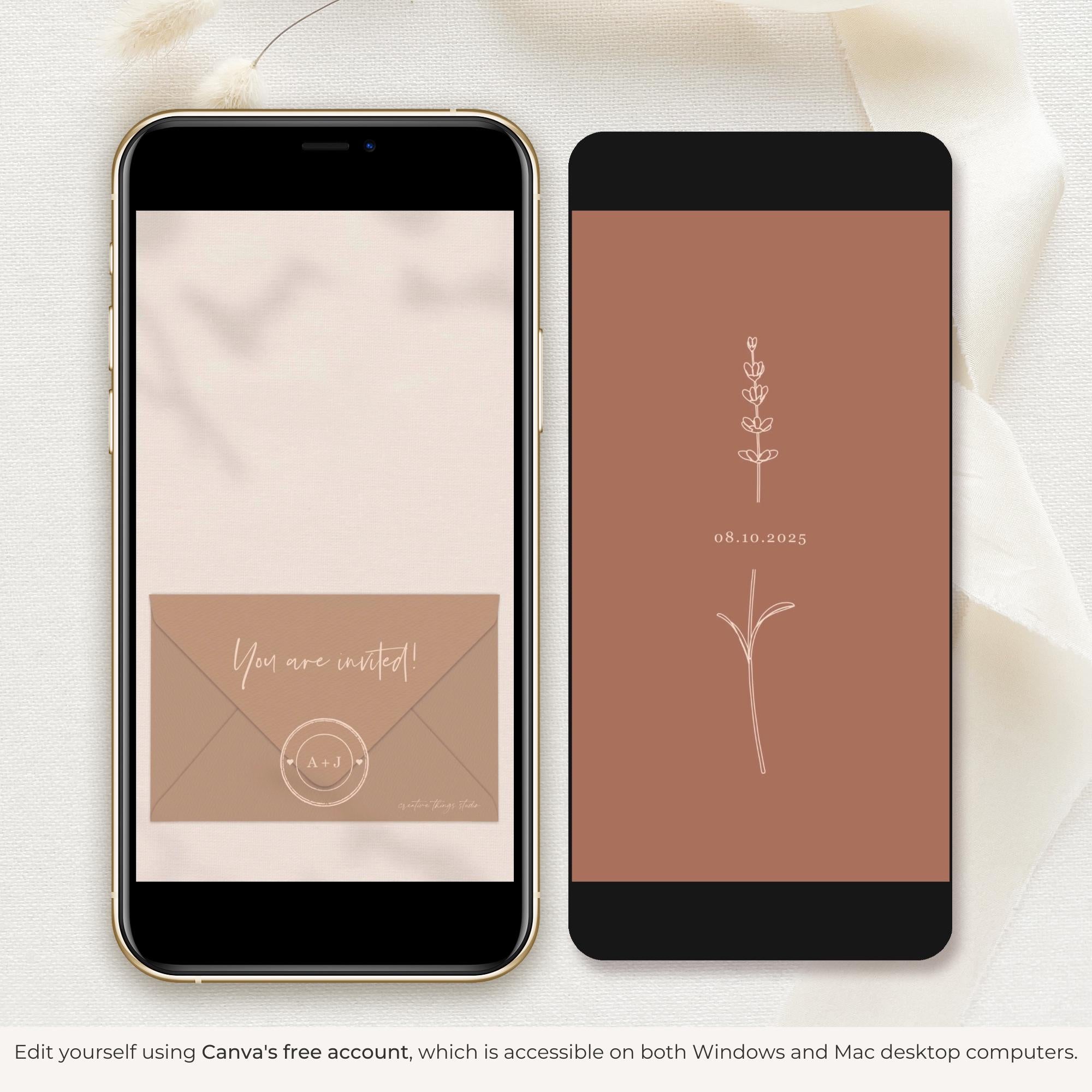 GIGLIOLA Save the Date Video Template - Terracotta