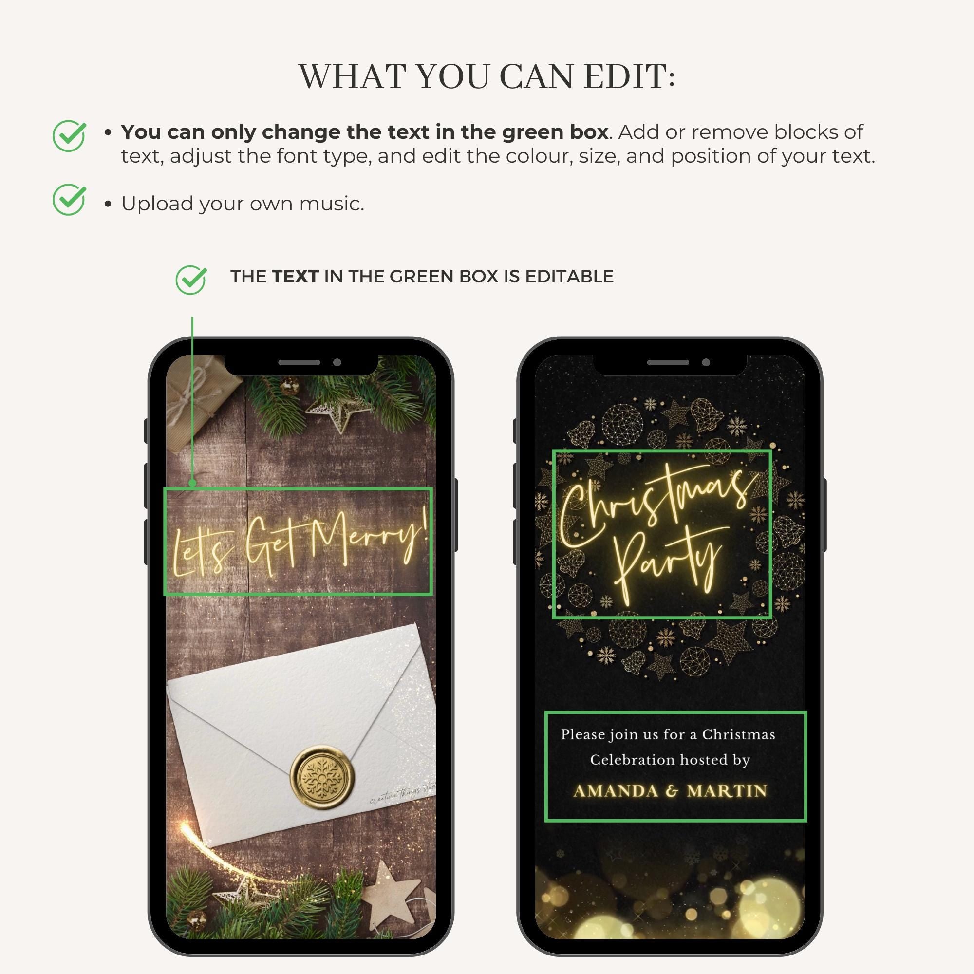 Holiday Party Invitation Template Video