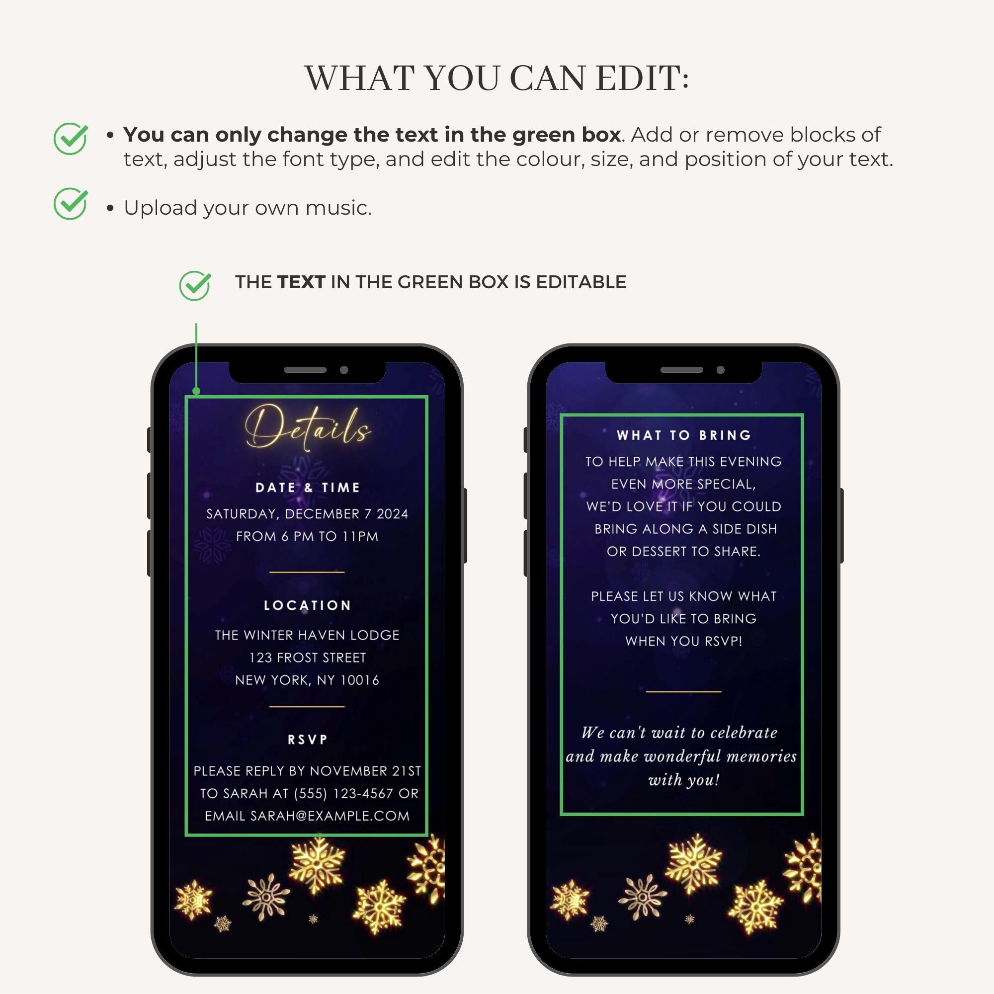 Christmas Party Invitation Video Template
