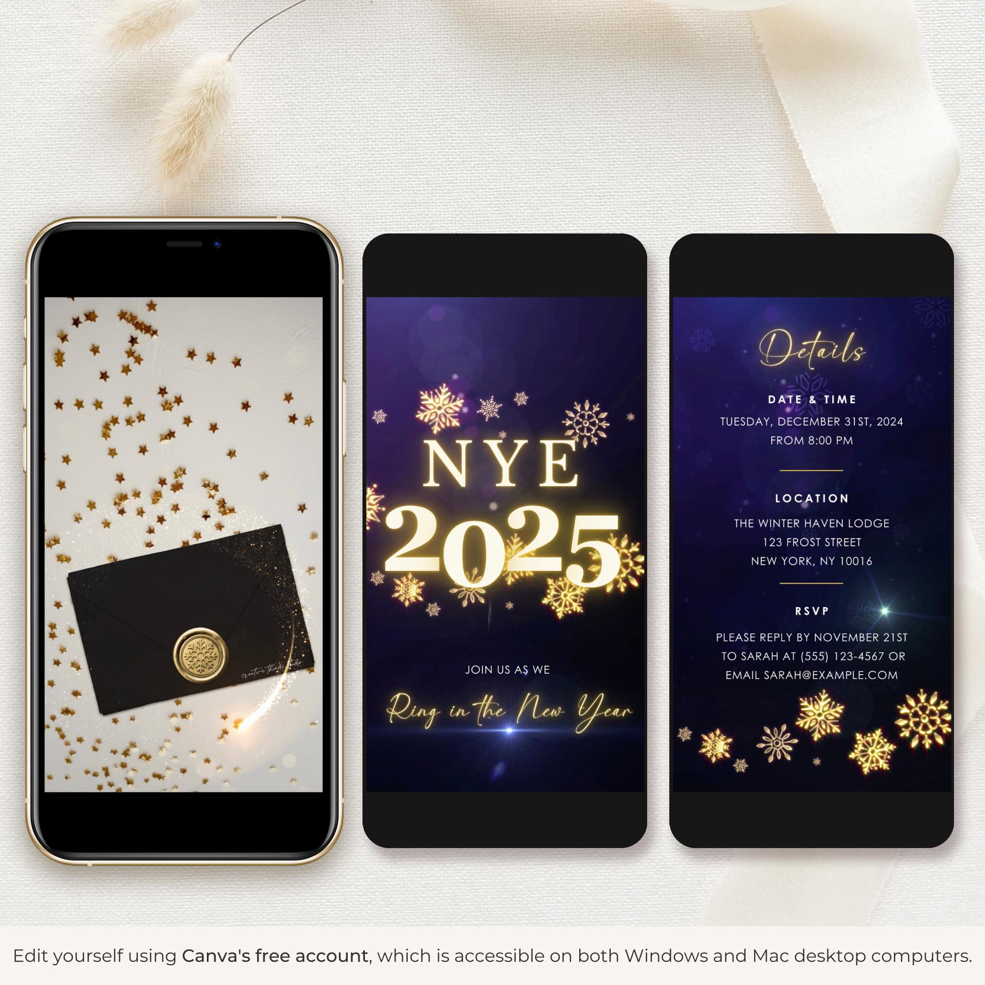 New Year&#39;s Eve Party Invitation Video