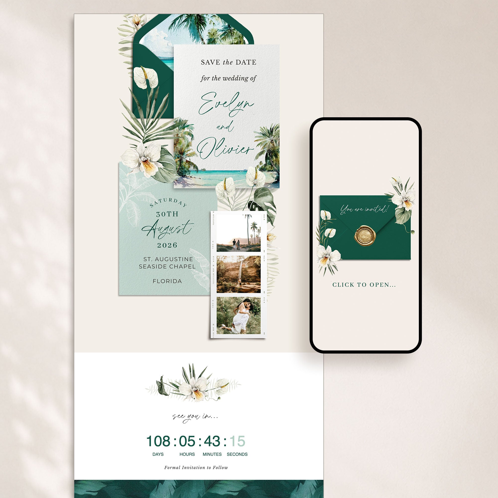 ISLA Tropical Online Digital Save the Date