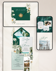 ISLA Tropical Wedding Website Template for Canva with RSVP
