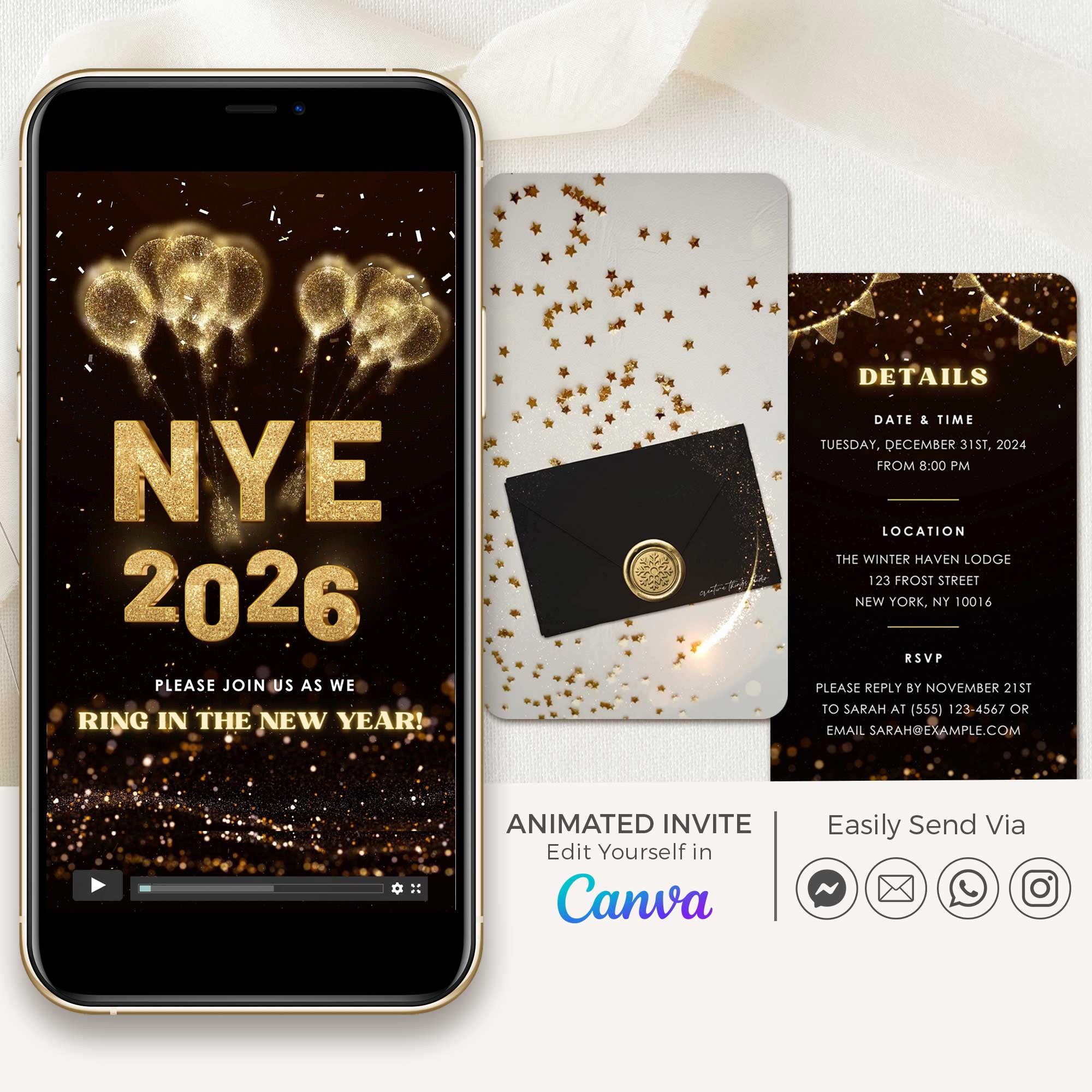 New Year's Eve Invitation Video