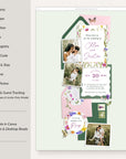 CLOE Wildflowers Online Digital Wedding Invitation