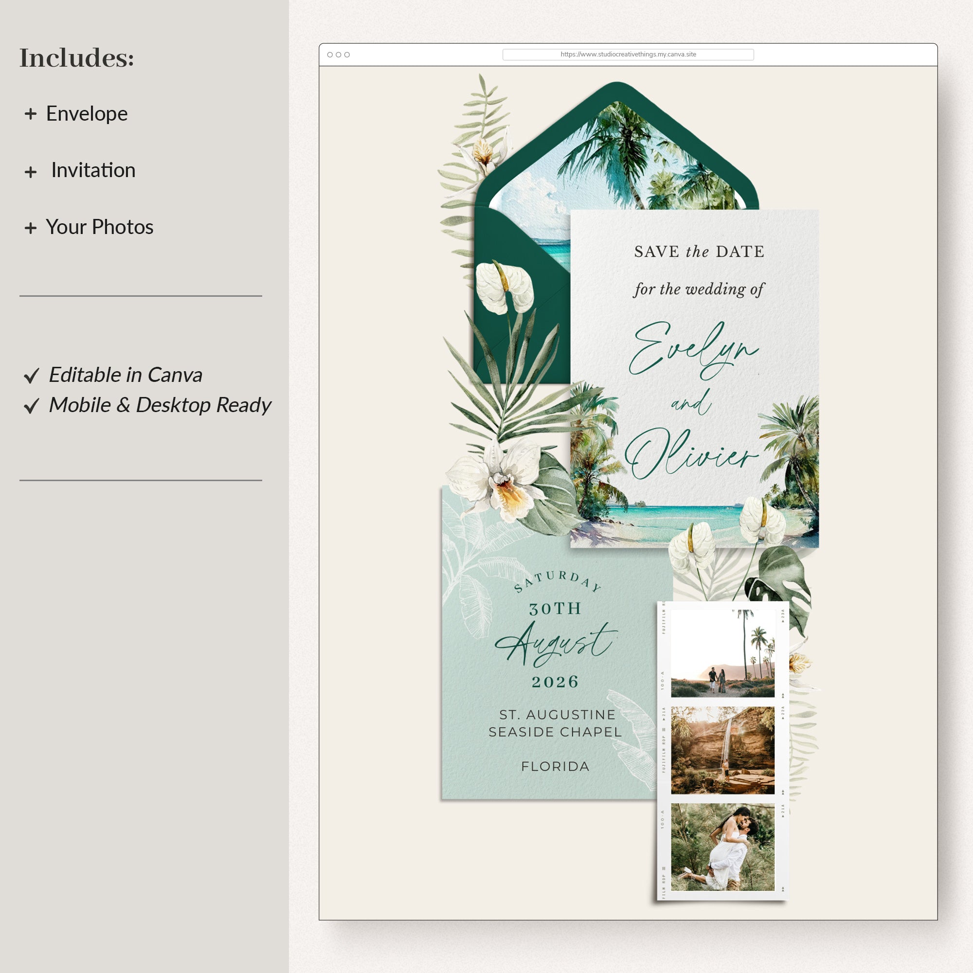 ISLA Tropical Online Digital Save the Date