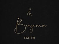 ANITA Black & Gold Wedding Invitation Video Template for Canva