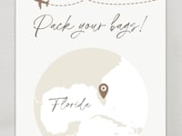 Boarding Pass Save the Date Video Template – Neutral Palette