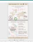Sofia | Digital Save the Date Destination Wedding Passport