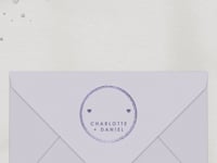 Purple Boarding Pass Wedding Invitation Video Template