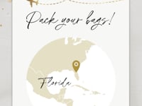 Black - Boarding Pass Wedding Invitation Video Template