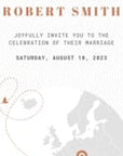 Passport Wedding Invitation Video Template - Rose Gold