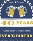Cheers and Beers Invitation for Men