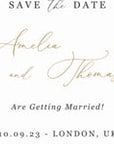 DORA Save the Date Video Template - Ivory & Gold