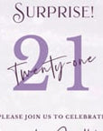 VIBE Birthday Invitation Video Purple