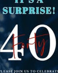 SPARKLE Video Birthday Invitation Dark Blue