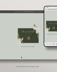 Flora Wedding Website Template for Canva with RSVP