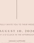 LAURA Wedding Invitation Video Template - Blush Pink