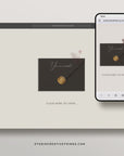 AMBRA Wedding Website Template for Canva with RSVP