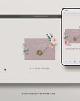 FIORELLA Pink Online Digital Wedding Invitation with RSVP