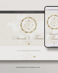 SOFIA Destination Wedding Website Template for Canva with RSVP