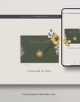 MARISOL Sunflowers Digital Wedding Invitation With Online Rsvp