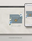 Azzurra Wedding Website Template for Canva with RSVP