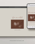 LAUREL Wedding Website Template for Canva with RSVP