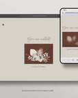 LAUREL Boho Online Digital Wedding Invitation