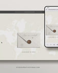 SOFIA Travel Theme Online Digital Wedding Invitation with RSVP