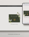 FLORA Rustic Online Digital Save the Date